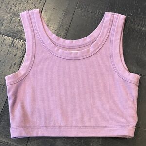 Madewell Waffle Crop Tank Top Small